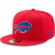 Men's New Era Red Buffalo Bills Omaha Throwback 59FIFTY Fitted Hat