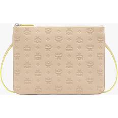 MCM Croissant Mini Klara Monogram Leather Zip Wallet