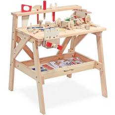 Role Playing Toys Melissa & Doug Wooden Project Solid Wood Workbench