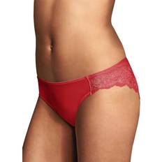 Women Panties Maidenform Comfort Devotion Lace Back Tanga - Camera Red-Y