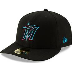 New Era Unisex Caps New Era Marlins Authentic Collection On-Field Low Profile 59Fifty Fitted Hat - Black