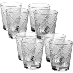 Certified International Diamond Acrylic Tumblers 15oz Set of 8 Drinking Glass 15fl oz 8