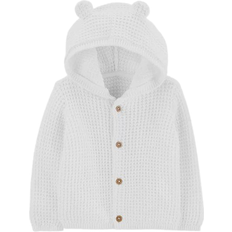 Carter's Hooded Cardigan - White