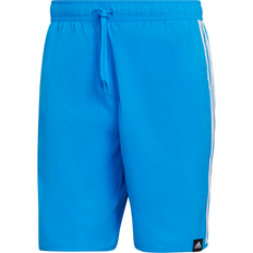 Adidas Classic-Length 3-Stripes Swim Shorts - Blue Rush/White