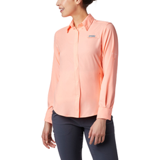 Polyester - Women Shirts Columbia Women’s PFG Tamiami II Long Sleeve Shirt - Tiki Pink