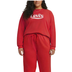 Levi's Vintage Raglan Crewneck Plus Size Sweatshirt - Flame Scarlet/Red