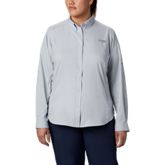 Columbia Women’s PFG Tamiami II Long Sleeve Shirt Plus - Cirrus Grey
