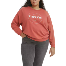 Levi's Vintage Raglan Crewneck Plus Size Sweatshirt - Aragon/Red