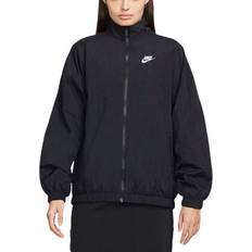Nike Dame Ytterklær Nike Sportswear Essential Windrunner Woven Jacket Women - Black/Black/White