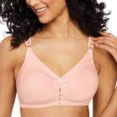 Double Support Cotton Wirefree Bras - Blushing Pink