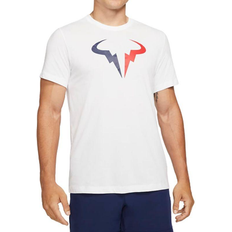 Nike Court Dri-FIT Rafa Tennis T-shirt Men - White/Binary Blue/University Red