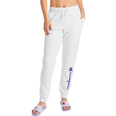 Champion Powerblend Fleece Joggers Script Logo 30" - White