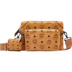 Small Klassik Multifunction Crossbody in Visetos Cognac