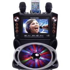 Starument Portable Karaoke Machine for Adults & Kids Complete Karaoke  System Includes Bluetooth Speakers on Wheels, 2 Bluetooth Microphones,  Disco