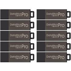 Centon DataStick Pro 8GB USB 2.0 Flash Drives, 10/Pack (DSP8GB10PK) Silver