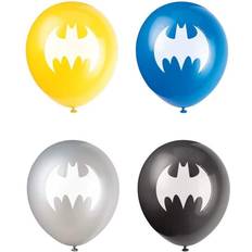 Unique Party Latex Batman Birthday Balloons, Assorted, 12in, 8ct