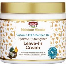 African Pride Moisture Miracle Coconut Oil & Baobab Oil Leave-in Cream 15oz