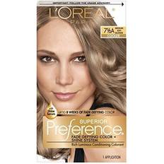 Hair Products L'Oréal Paris Superior Preference Fade-Defying Shine Permanent Hair Color #7.5A Medium Ash Blonde