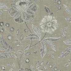 Gray and black wallpaper Seabrook Designs Shimmer Dried Thyme & Black Wallpaper gray
