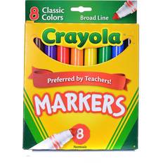 Crayola Classic Markers, Conical Tip, Assorted, 8/Set
