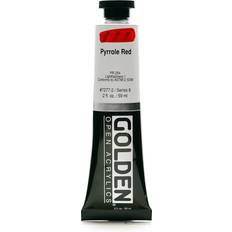 Golden Open Acrylics Pyrrole Red, 2 oz Tube
