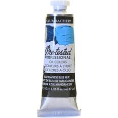 Grumbacher Pre-Tested Artists' Oil Color Manganese Blue, 1.25 oz tube