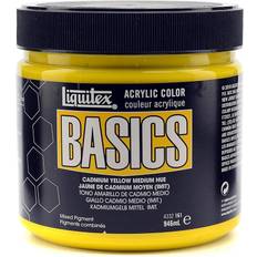 Liquitex Basics Cadmium Yellow Medium Hue, 32 oz jar