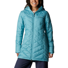 Turquoise - Winter Jackets - Women Columbia Women's Heavenly Long Hooded Jacket - Sea Wave