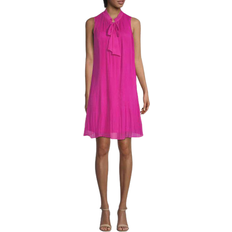 DKNY Pleated A-Line Dress - Raspberry