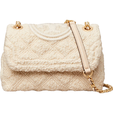 Tory Burch Fleming Small Soft Boucle Convertible Crossbody - New Cream/Rolled Brass