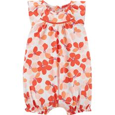 Carter's Floral Cotton Romper - Orange (V_1N073210)