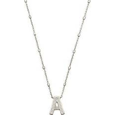 Kendra Scott Letter A Pendant Necklace - Silver