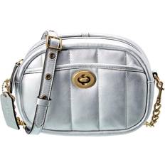 Coach Quilted Crossbody - Silver