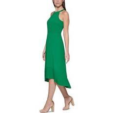 Kensie Pleated Midi Dress - Tropical Green