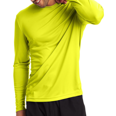 Hanes Sport FreshIQ Cool DRI Long Sleeve T-shirt 2-pack Men - Safety Green