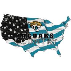 Fan Creations Jacksonville Jaguars USA Cutout Sign Flag