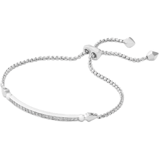 Kendra Scott Ott Adjustable Chain Bracelet - Silver/Transparent