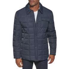 Cole Haan Tech with Box Quilt Down Shirt Jacket - Navy