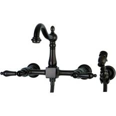 Wall Mounted Kitchen Faucets Kingston Brass Heritage KS1265ALBS Oil Rubbed Bronze