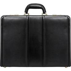 Leather Briefcases McKlein Coughlin Expandable Attaché Briefcase - Black