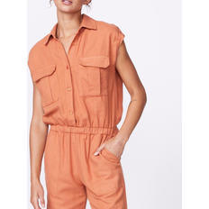 Monroe Twill Jumpsuit - Faded Rust