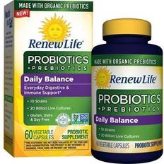 Vitamins & Supplements Renew Life Daily Balance 2-in-1 Prebiotics Probiotics 60