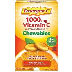 Emergen-C Vitamin C Dietary Supplement Chewables, Orange Blast, 40 Ct