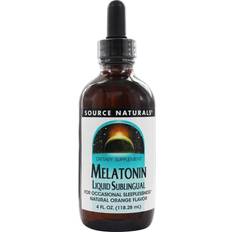 Vitamins & Supplements Source Naturals Melatonin Sublingual Liquid Natural Orange 4 fl oz
