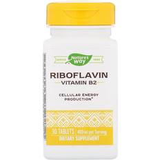 Enzymatic Therapy Riboflavin Vitamin B2 Energy Production 400 mg 30 Tablets