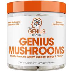 Genius Mushrooms Healthy Immune System Support Energy & Clarity 90 Stk.