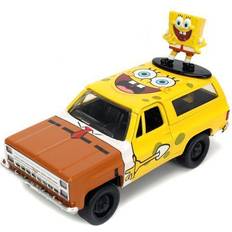 Jada Toys Jada Hollywood Rides 1980 Chevy Blazer K5 1:32 Die-Cast Metal Vehicle with SpongeBob SquarePants Nano Figure