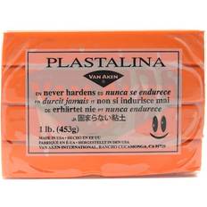 Dough Clay Plastalina Modeling Clay orange 1 lb. bar