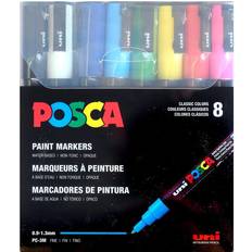 Hobbymaterial Uni Posca Fine Tip Pen 8-pack