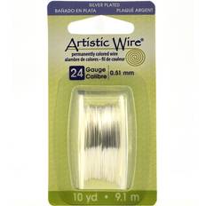 Artistic Wire 24 Gauge 10yd Non-Tarnish Silver